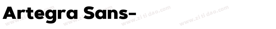 Artegra Sans字体转换